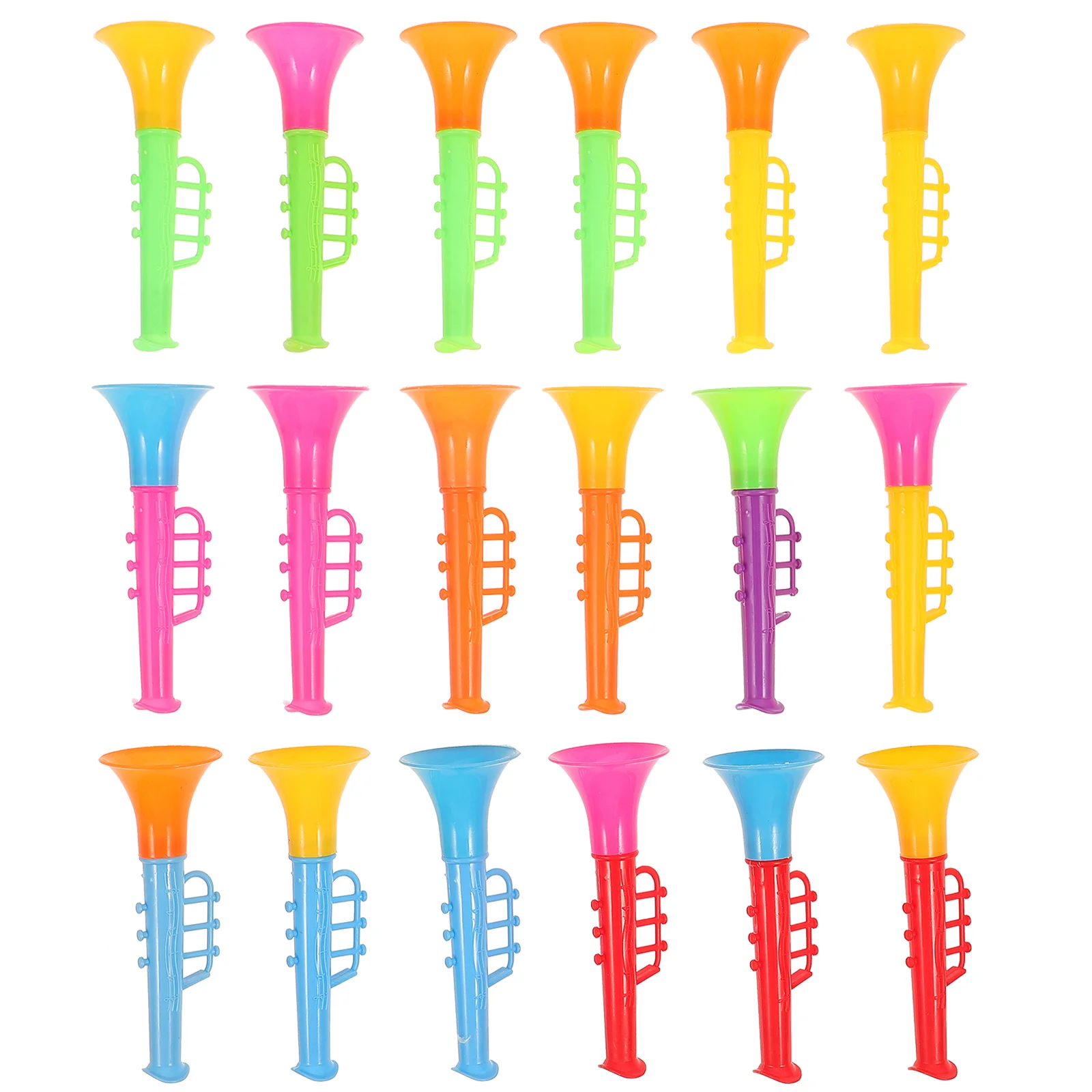 18 Pcs Mini Speaker Toy Trumpet Household Plastic Safe Attractive Kids Music Funny Small