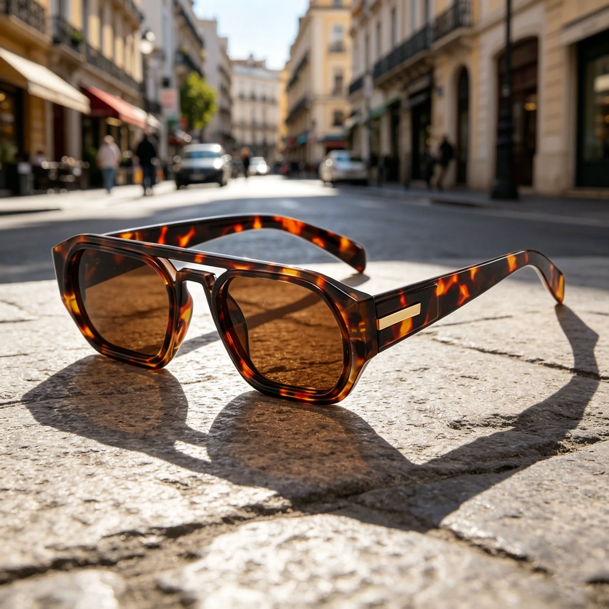 

Retro Personality Square Frame Simple Women's Sunglasses Outdoor Neutral High-quality Street Photography UV400 Sunscreen Glasses