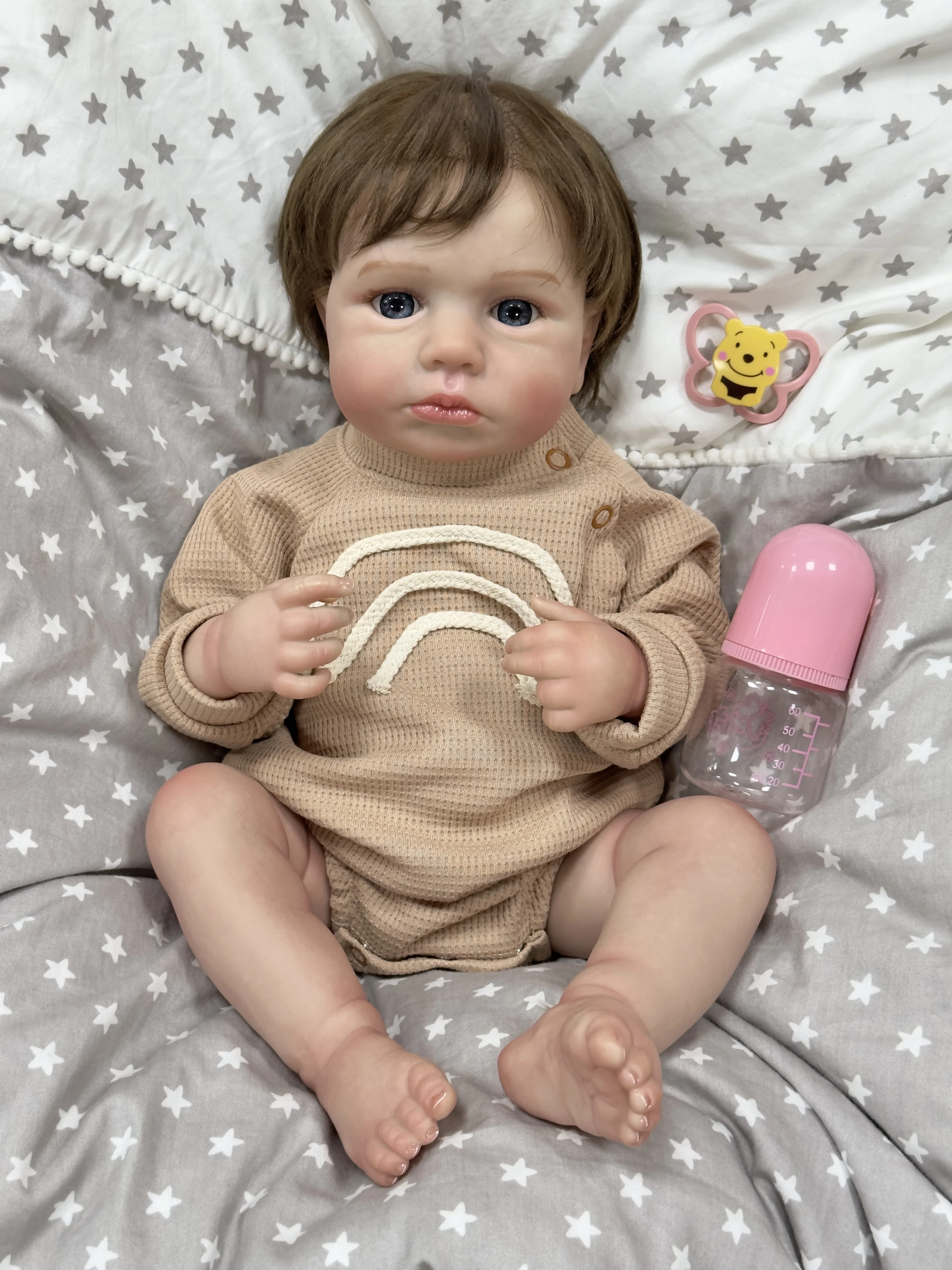 Cokela Giocattolo per bambini Reborn Baby Doll vivo corpo realistico bambino 50 cm morbido vinile realistico bambole rinate appena nate per le ragazze del ragazzo