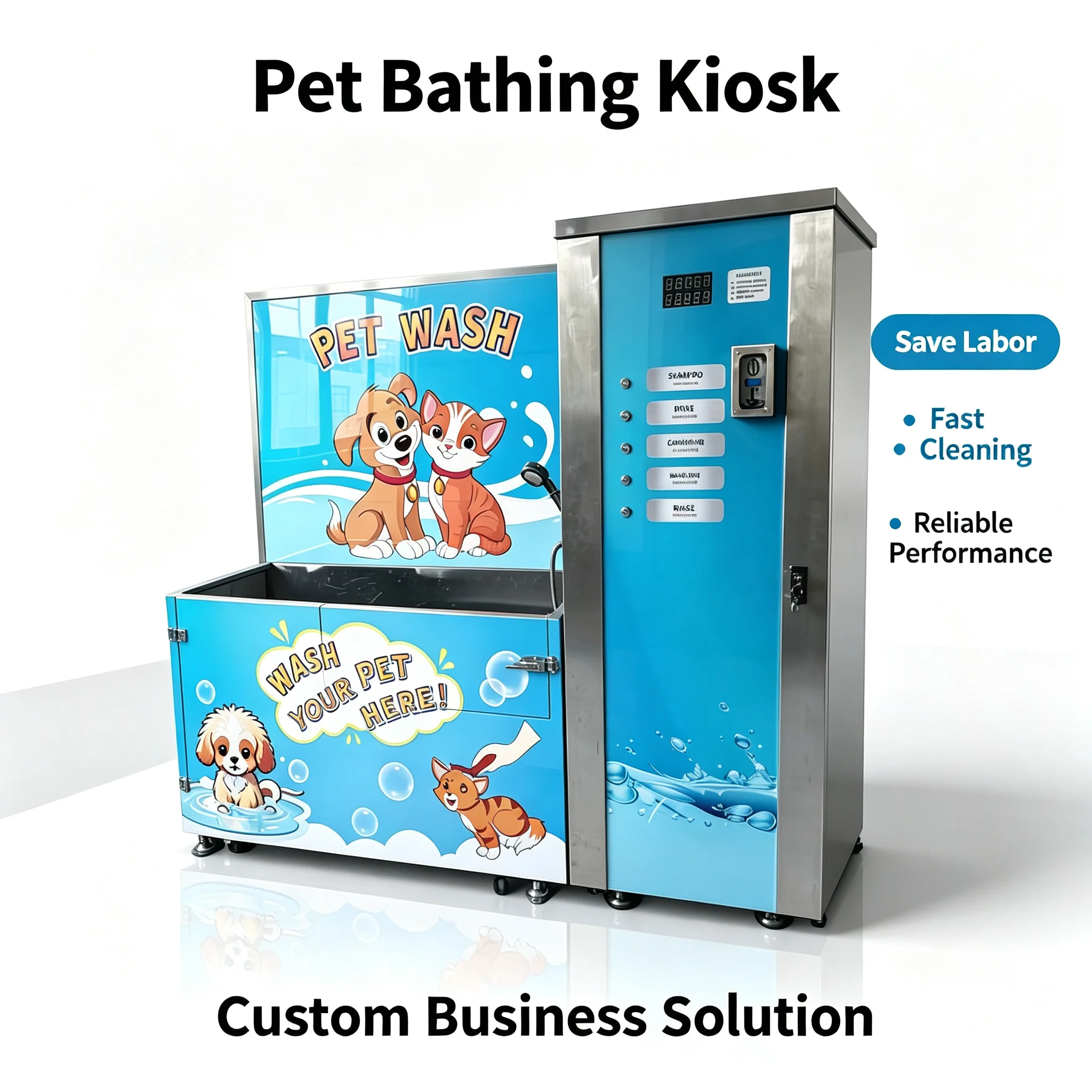 Pet Washing Machine, Portable Energy‑Saving Pet Bathing Equipment, Custom Device for Pet Grooming Commercial Investment Custom