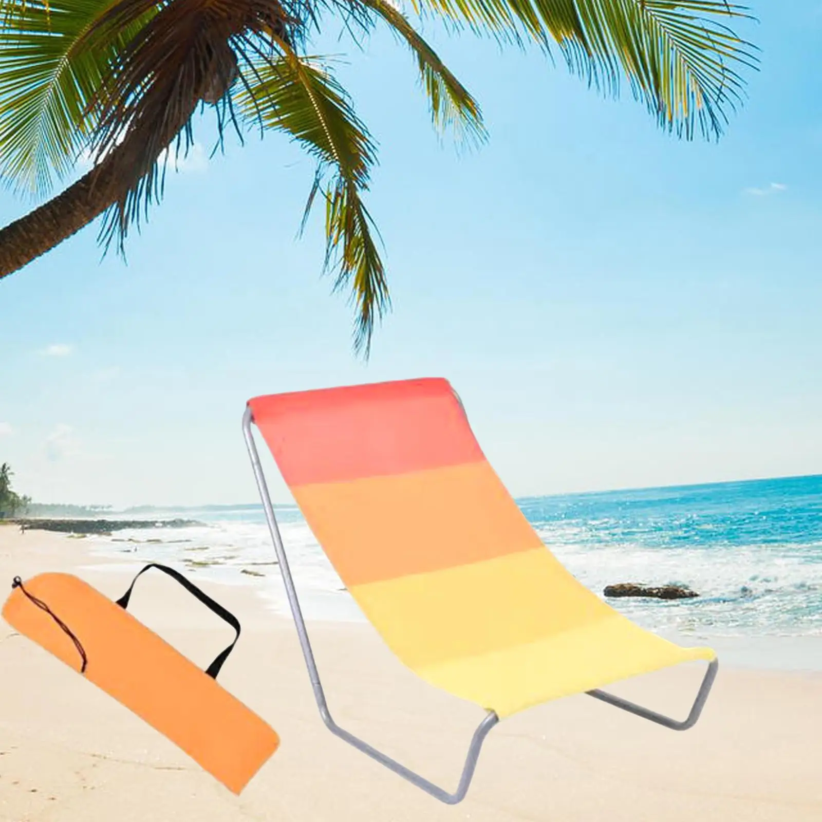 Folding Beach Chair Ultralight Portable Relaxing Lounge Chair for Picnic Patio Pool Deck Travel Garden Outdoor