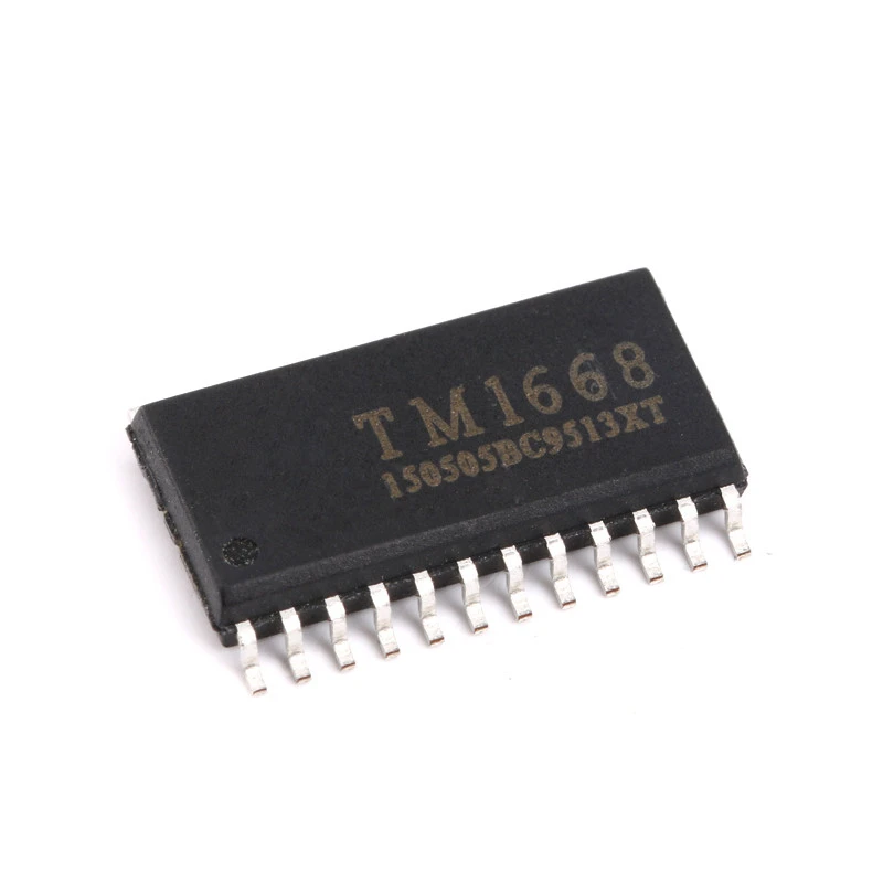 5PCS 100% NEW TM1668 SOP-24 LED DRIVER CHIP WITH KEYBOARD SCANNING INTERFACE.Chipset