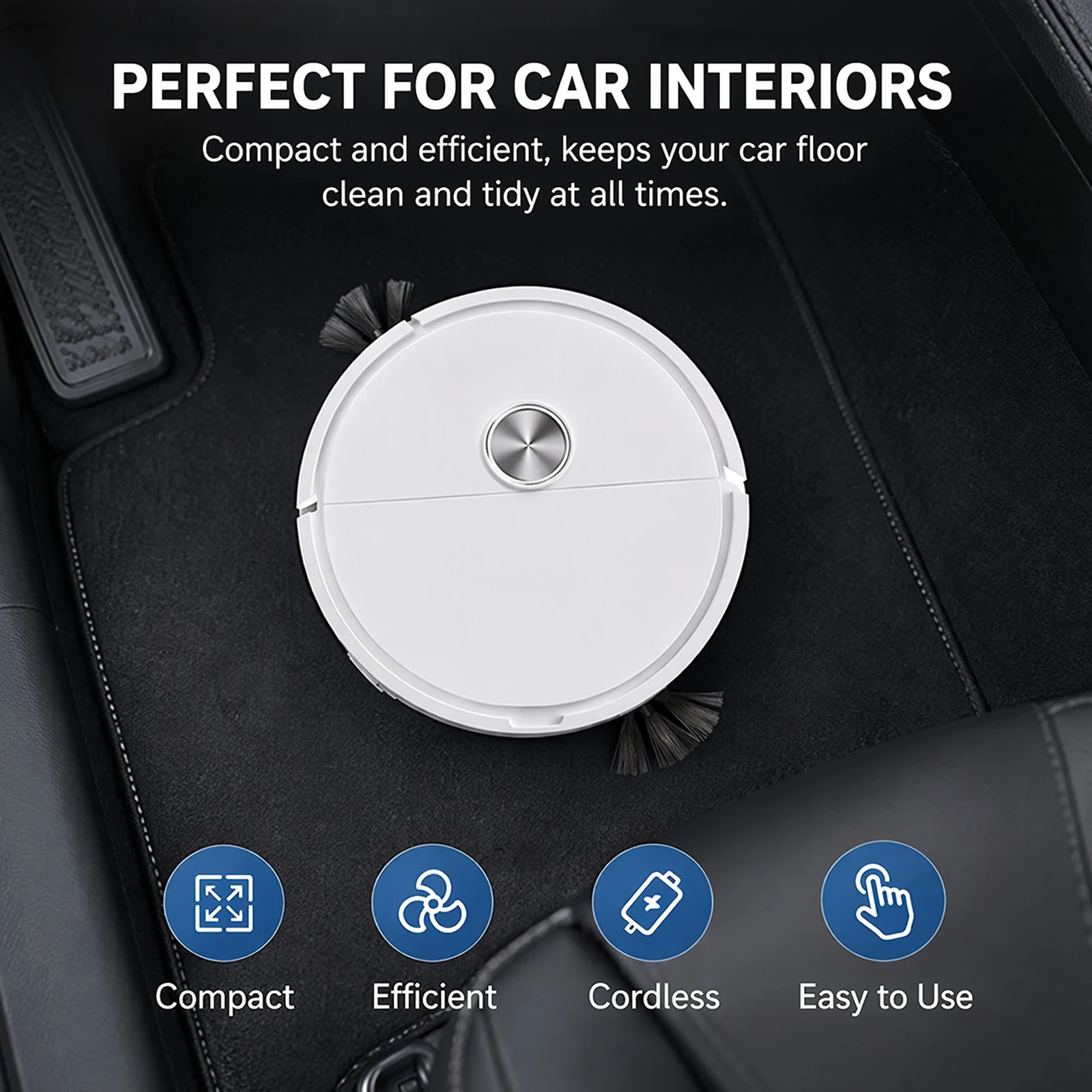 3 In 1 Intelligent Cleaning Robot Automatic Obstacle Avoidance Multi Function Sweeping Cleaners for Pet Hair&Hard Floor&Carpet view 2