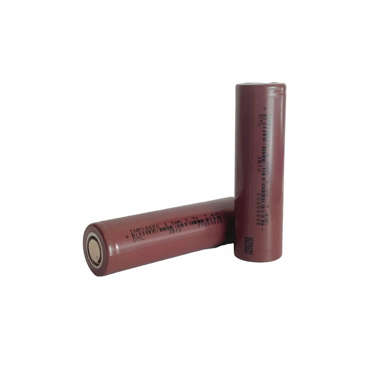 INR18650 2000mAh Rechargeable Li-ion Battery 3.7V High Capacity A Grade Cell for Flashlights,Power Tools,Christmas String Lights