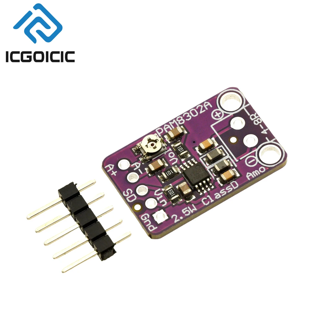 1-50 قطعة PAM8302A 2.5 واط فئة D وحدة مضخم الصوت 3.7 فولت قناة واحدة لسماعة الرأس