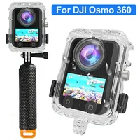 Para DJI Osmo 360 funda de buceo Invisible carcasa impermeable 40M/130 pies carcasa protectora de buceo subacuático para accesorios DJI Osmo360