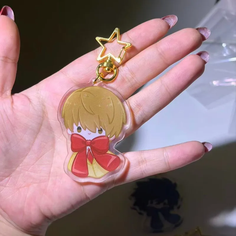 Death Note acrylic Keychain Light Yagami L Lawliet Misa Amane chibi cartoon bag pendant Phone Strap Attachment Car Key Accessory