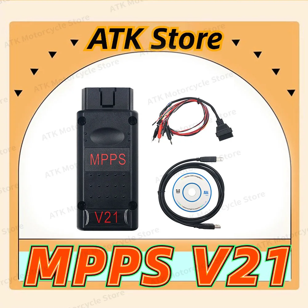 

2024 Latest ECU Chip Tuning Scanner Tool MPPS V21 Unlock Version Life Time Use Mpps Full Chip With Breakout Tricore Cable OBD2