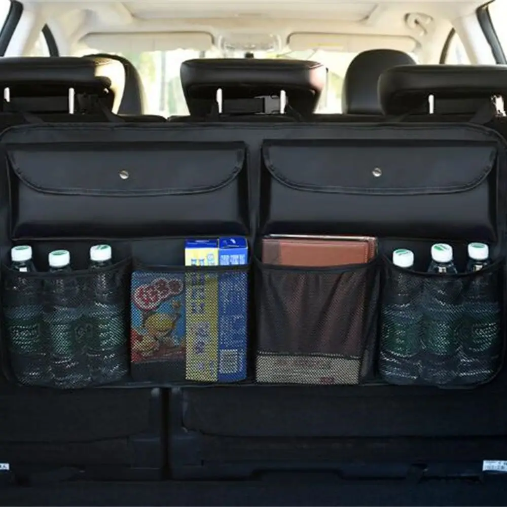 

Универсальный багажник автомобиля, органайзер на заднее сиденье, сумка-органайзер, сетка для внедорожника, сетка для хранения, укладка, уборка, карманы, мусор, автомобильные сумки