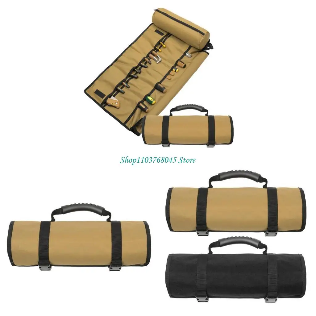 

Многоцелевая сумка-органайзер для рулонов инструментов с несколькими карманами, гаечный ключ, ножницы, сумка для инструментов для эффективного хранения и быстрый доступ