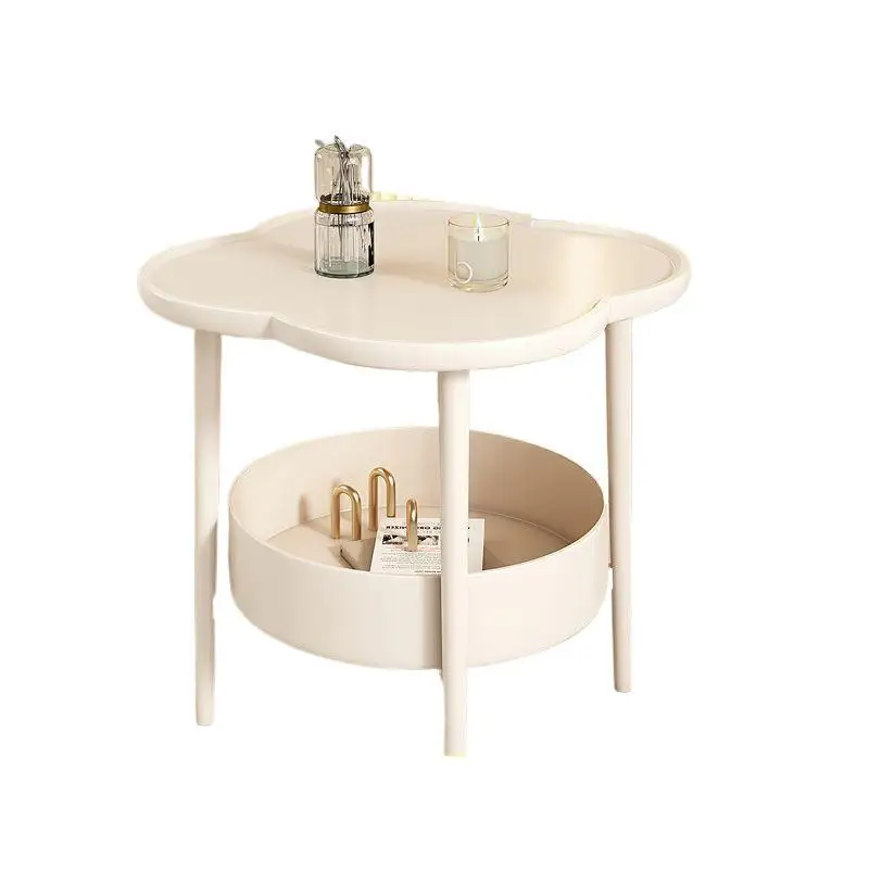 

Креативный передвижной современный пластиковый шкаф-тумба «Кремовое облако» для небольшой гостиной, журнальный столик