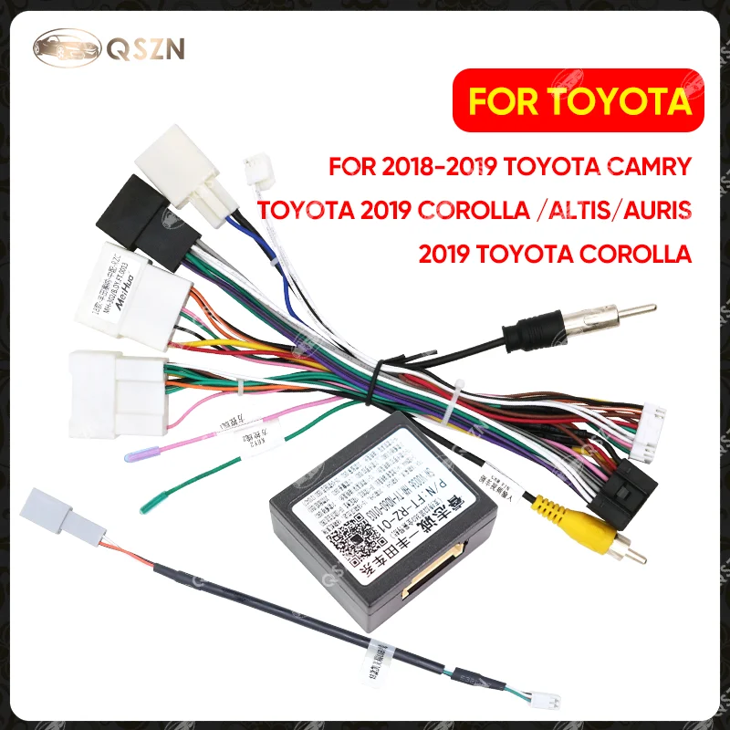 Canbus Box FT-RZ-01 For Toyota Corolla/Camry/CHR /RAV4/ LAND CRUISER With Wiring Harness Power Cable Android Car Radio kit