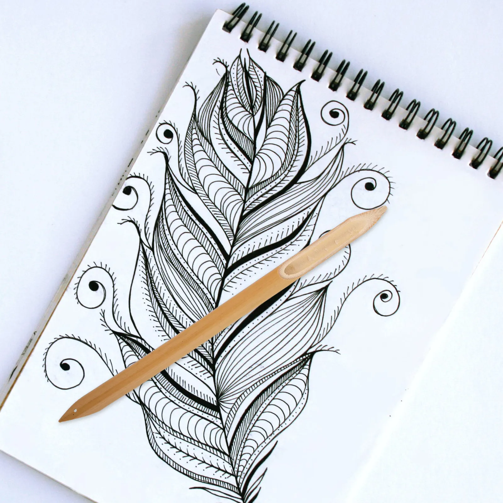 

Bamboo Dip Pen for Calligraphy with Slanted Left Right Angled Flat Tip Ink Dipping Pen Ideal for Artists Beginners Drawing