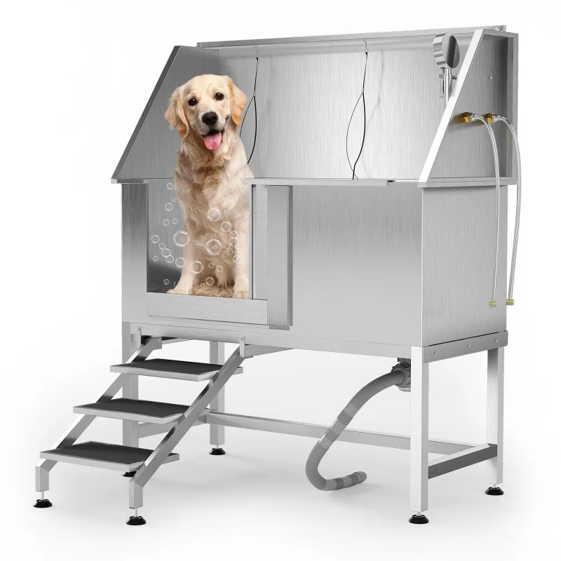 Stainless steel pet bath, large dog bath