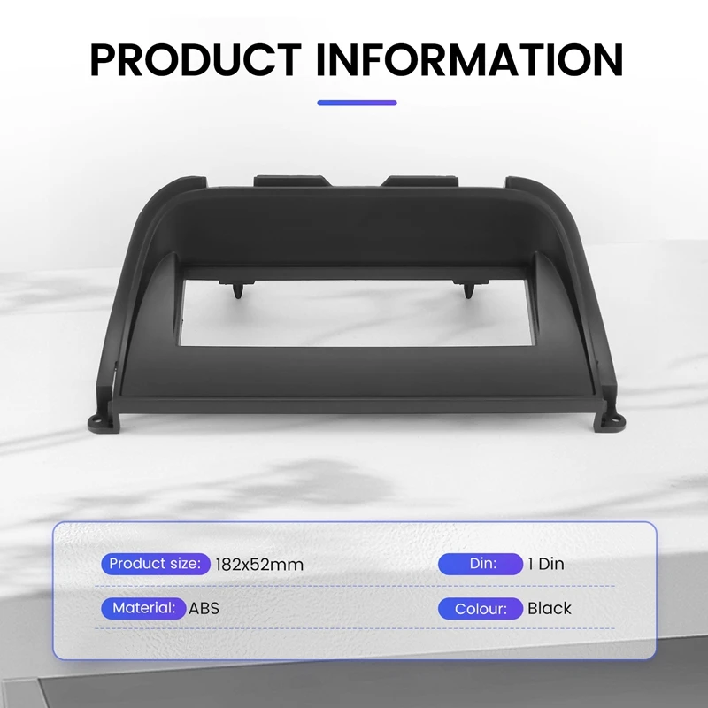 Cadre de panneau de façade d'autoradio, simple DIN, adapté pour guitXJ, XJR, 1997-2003