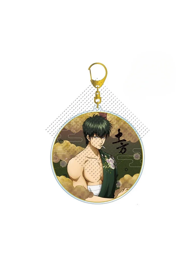 Gra Okita Sougo Sakata Gintoki Hijikata Toshirou Katsura Kotarou Breloczek Lalka Anime Akrylowy Wisiorek na Prezent