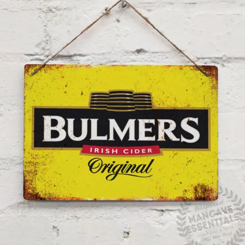 BULMERS CIDER Replica Vintage Metal Wall Sign Retro Pub Bar Mancave Irish Cyder