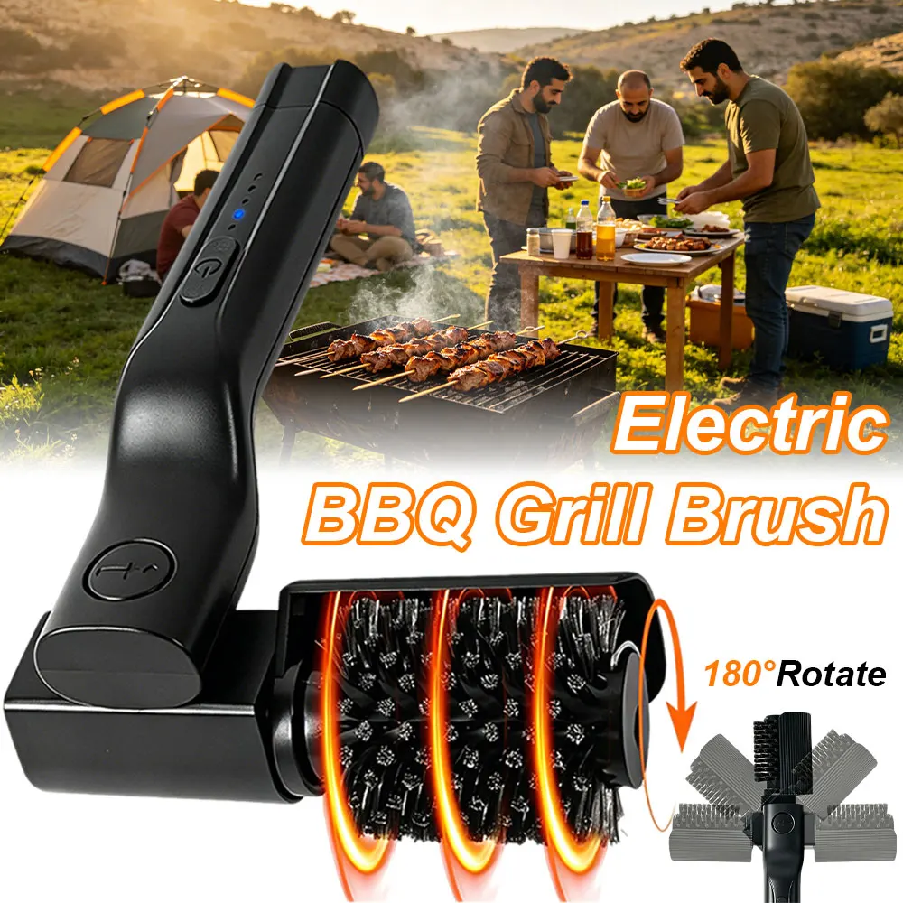 

Electric Grill Cleaner Brush 3-Speed 2600mAh Cordless Rechargeable Adjustable Angle for Outdoor Grill Cleaning Tools