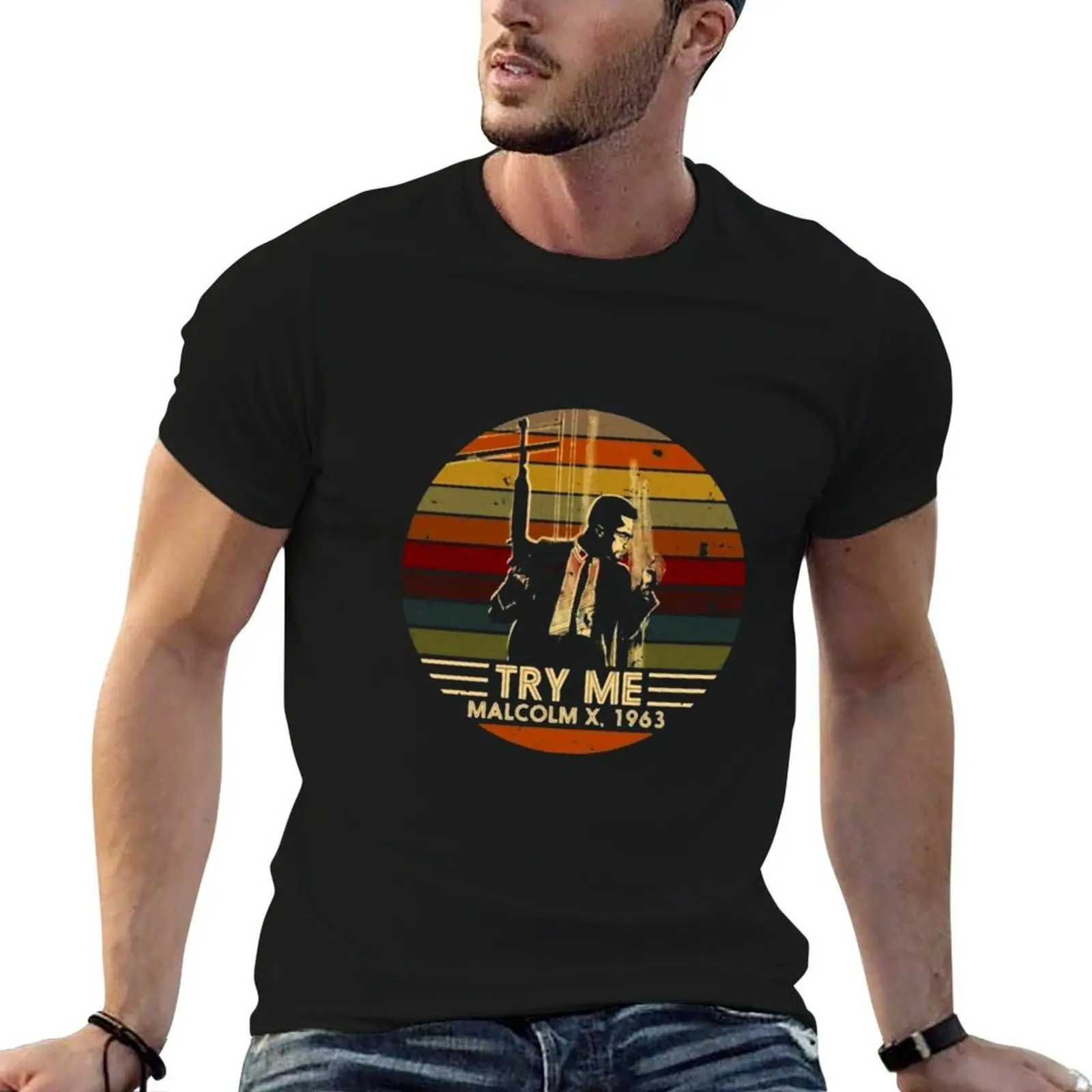 Try Me - Malcom X, T-Shirt tshirts personalised football t shirt fruit of the loom mens t shirts