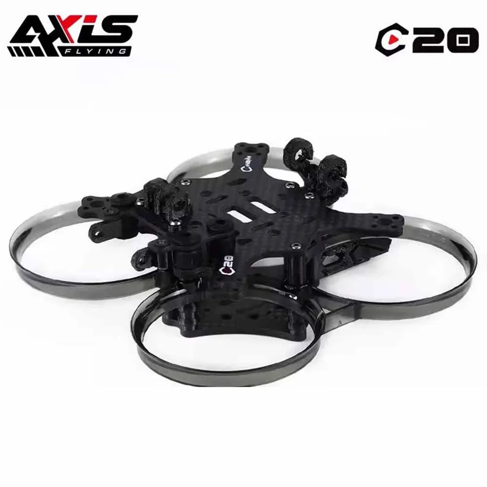 

Комплект рамы дрона Axisflying CINEON C20 / C20 V2 с поддержкой воздушного блока O3 с защитой от сотрясений для RC FPV Drone 2-дюймовый внутренний Cinewhoop