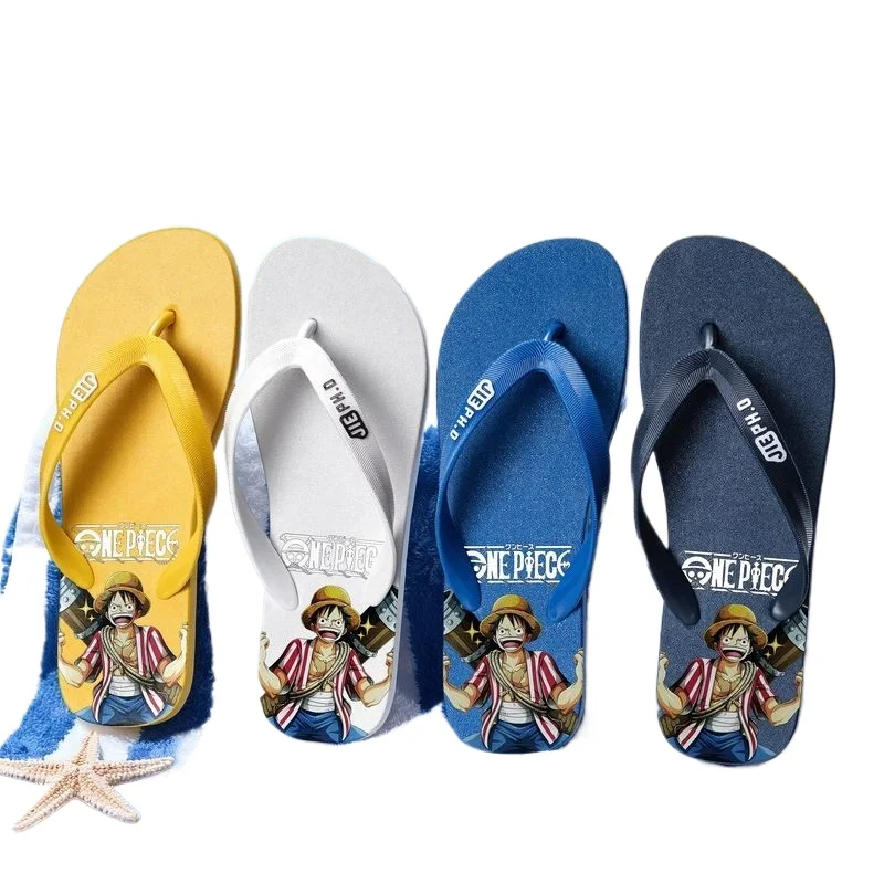 

One Piece Luffy summer slippers animation peripheral men and women same style indoor and outdoor non-slip and anti-odor sandals