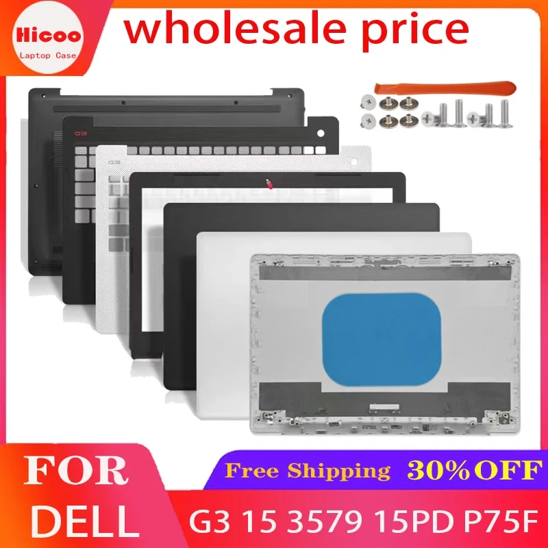 

For Dell G3 15 3579 15PD 15PR 15GD P75F White Original LCD Back Cover/Front Bezover/Front Bezel/Palmrest/Bottom/Hinges Black