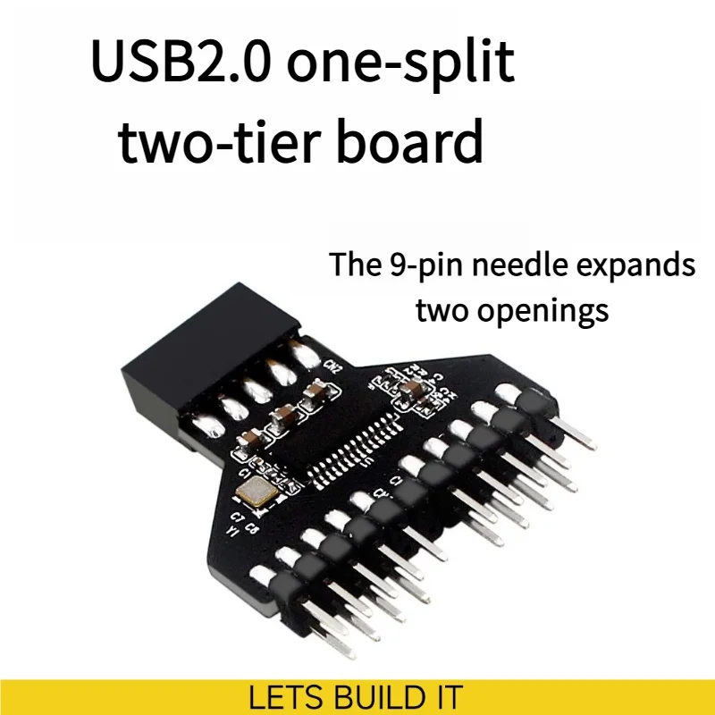 

Computer motherboard expansion cable, USB 9-pin 1/2 circuit board, 9-pin USB2.0 HUB