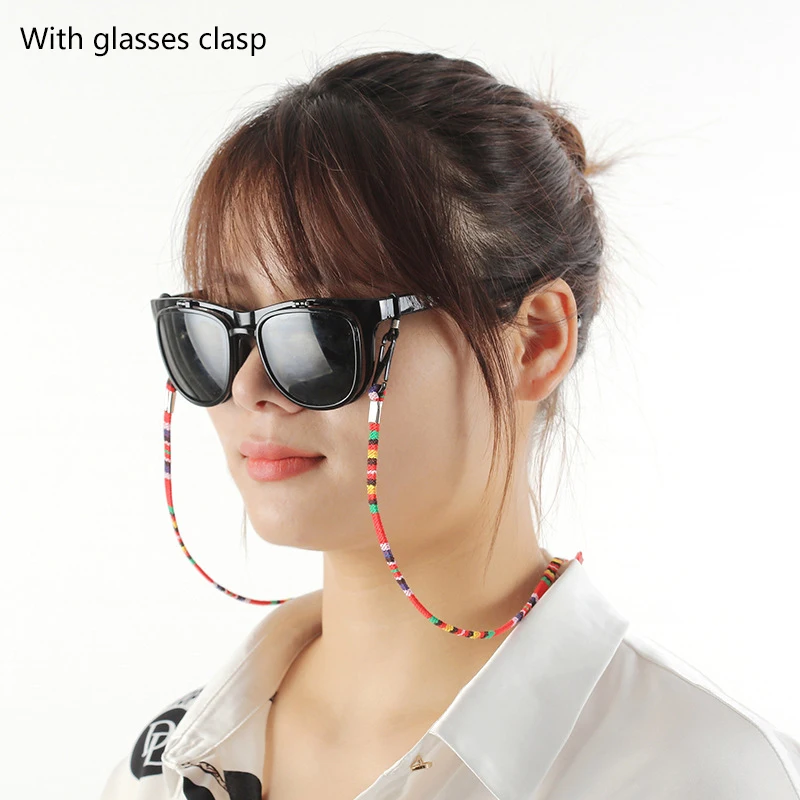 Eyeglasses Straps Mask Chain Eyeglass Lanyard Multi-function Adjusting Windproof Hat Rope Mask Hanging Rope Glasses Chain