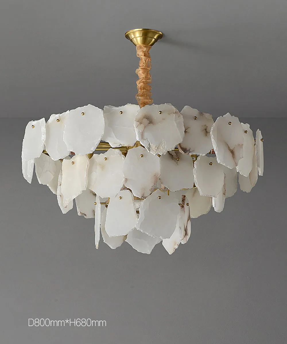 Natural Marble LED Dimmable Gold Silver