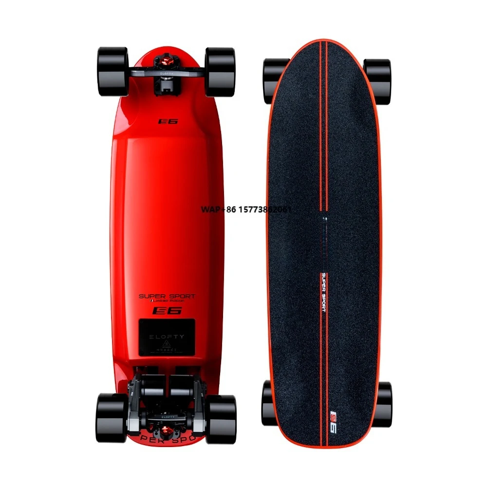 

Electric Skateboard Alpha S6 5-Inch 1500W Lithium Battery 10Ah Carbon Fiber Deck Waterproof LED Lights High Endurance 60Km/h