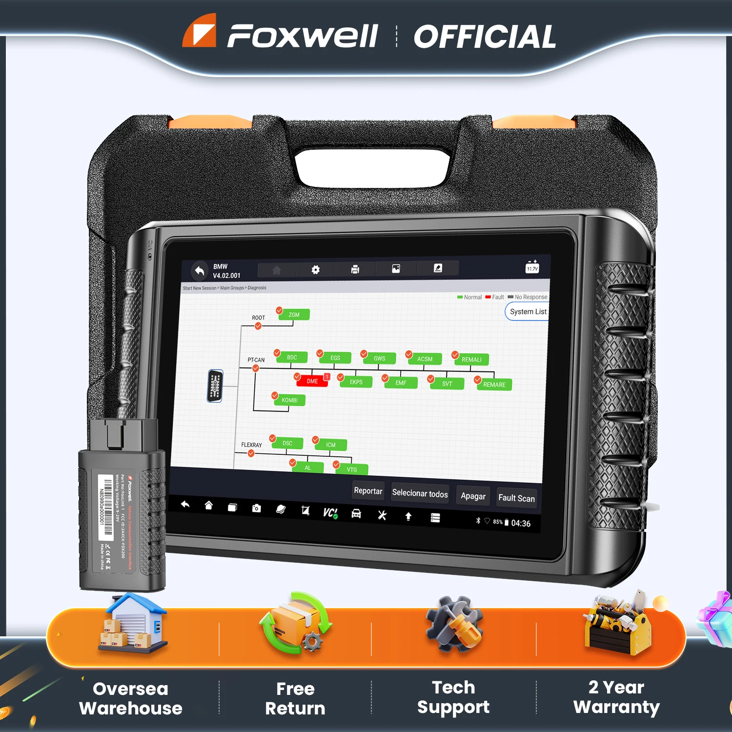 

Foxwell NT1009 OBD2 автомобильный сканер, кодирование ЭБУ, инструмент для диагностики всех систем 35, сброс, двунаправленные автомобильные диагностические инструменты OBD2