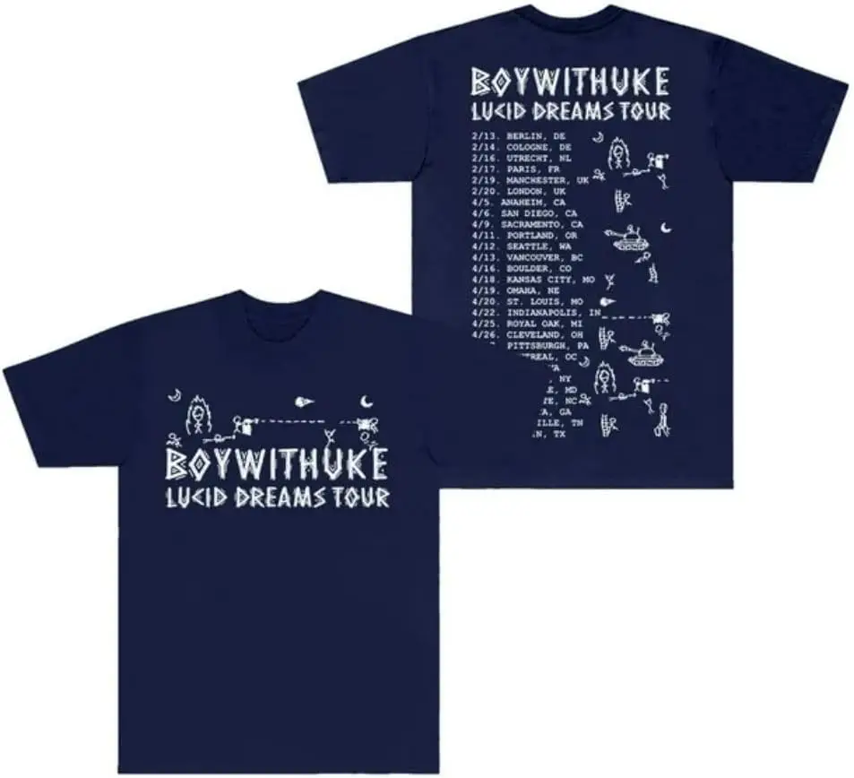 BoyWithUke T-Shirt Lucid Dreams Tour Merch for Women/Men Unisex O-Neck Summer Short Sleeve Tshirt