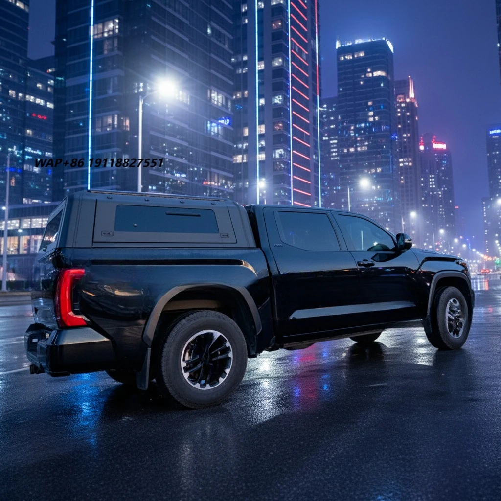 

Tundra 2022 Aluminum Alloy Waterproof Foldable Off-Road Hard Tonneau Cover Tailgate Lock No-Drill Installation Custom Fit