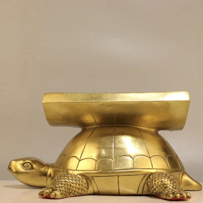Antique Style Bronze Ornament Brass Copper Character Turtle Home Decoration Creative Gift Craft Display Wholesale
