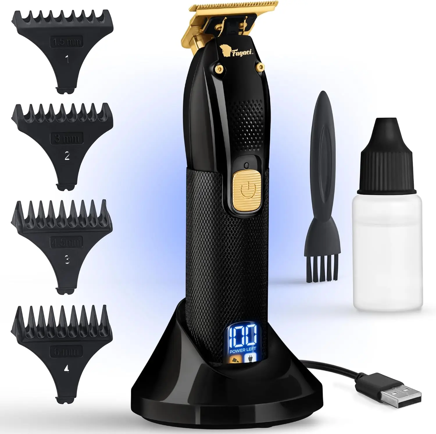 

Men's Hair Trimmer with Turbo Power and Zero Gap Blades for Clean, Precise Cuts