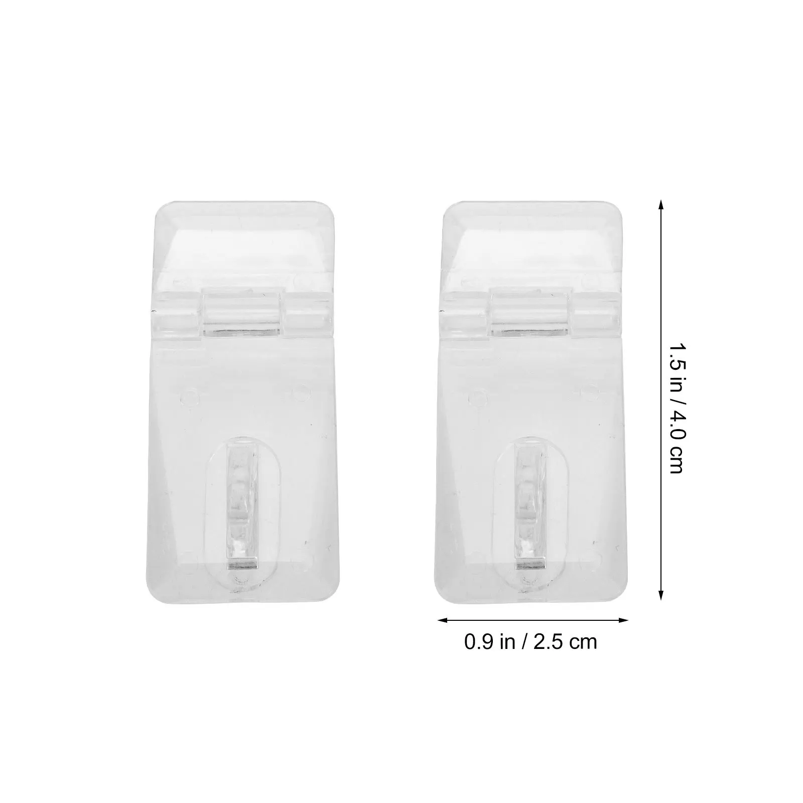 

20Sets Acrylic Lock Hasp Transparent Hinge Latch Smooth Anti-Wear Buckle for DIY Craft Project Applications Clear Hinge Hasp