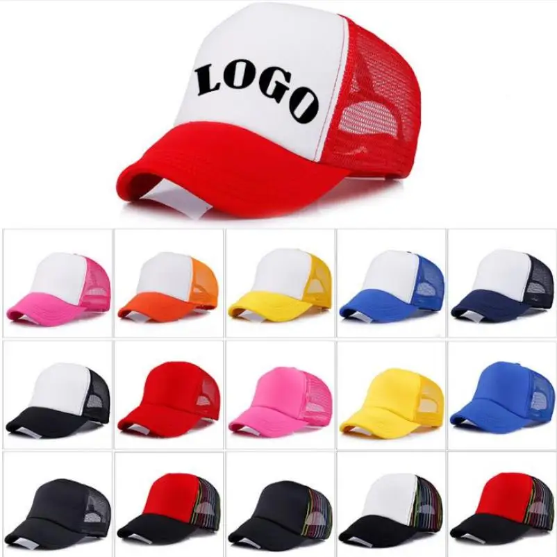 200pcs Party Hat DIY Custom Print Logo Baseball Cap Adults Men Women Children Mesh Adjustable Unique Dance Cap Christmas Present