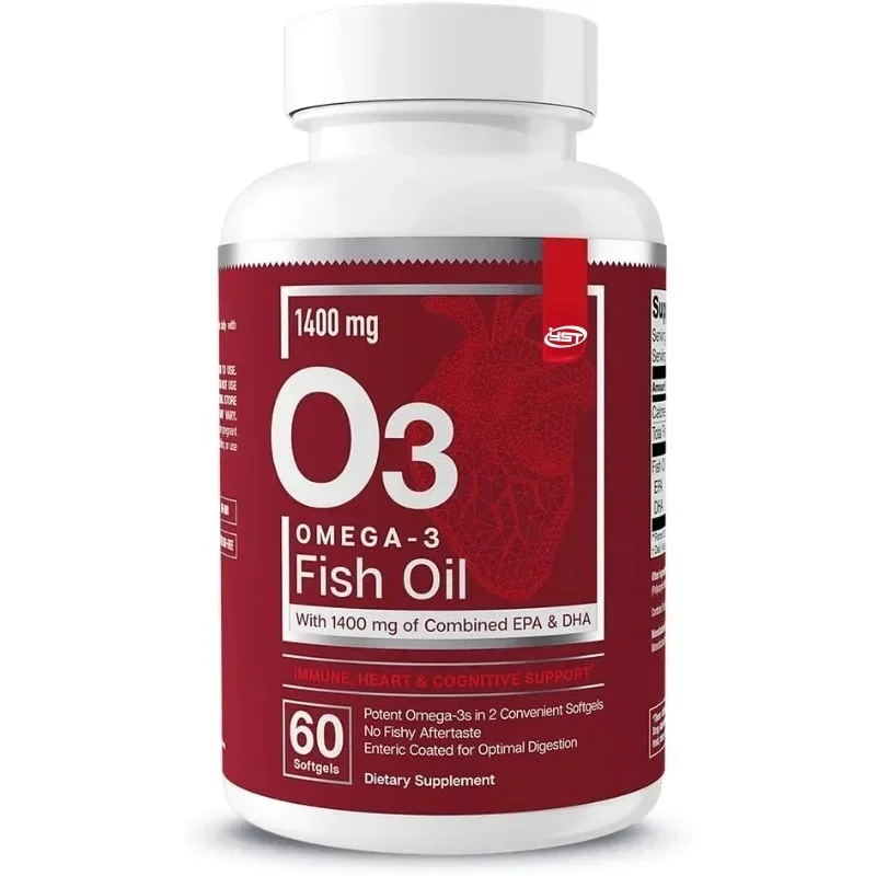 Omega-3 Supplements, Fatty Acids For Immune, Cardiac, And Cognitive Support || 60 Capsules
