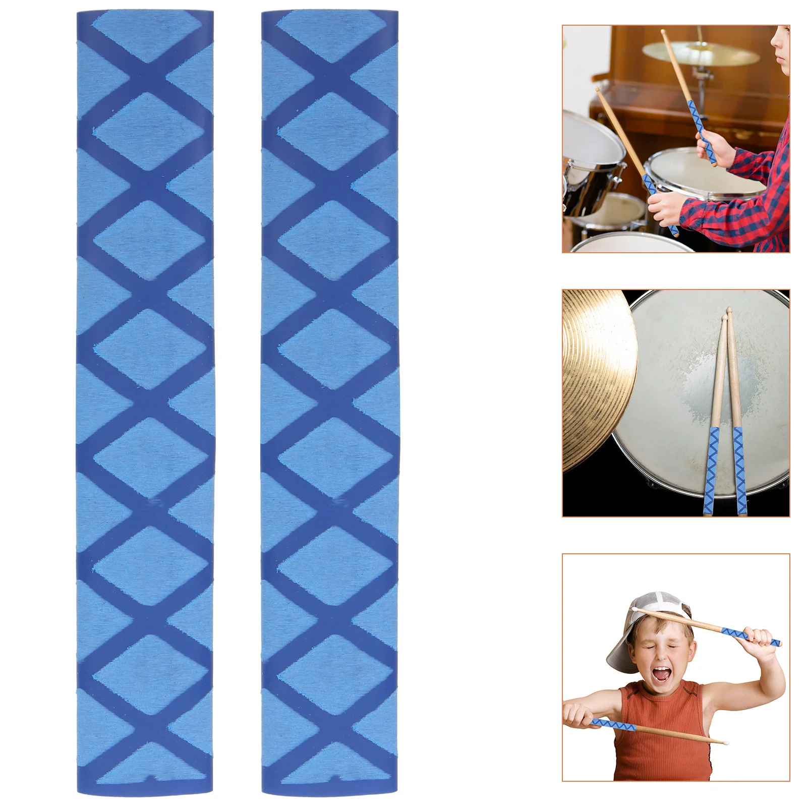 

2pcs Anti-Slip Drumstick Sleeves Heat Shrinkable Washable Drum Practice Covers For Beginner Instrument Accessories Percussion