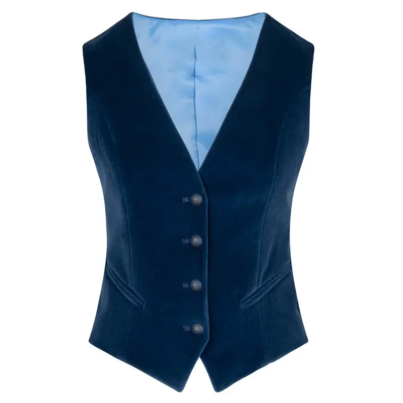 Women\'s Suit Vest Velvet V-Neck Business Formal Work Wear Sleeveless Jacket Women Waistcoat