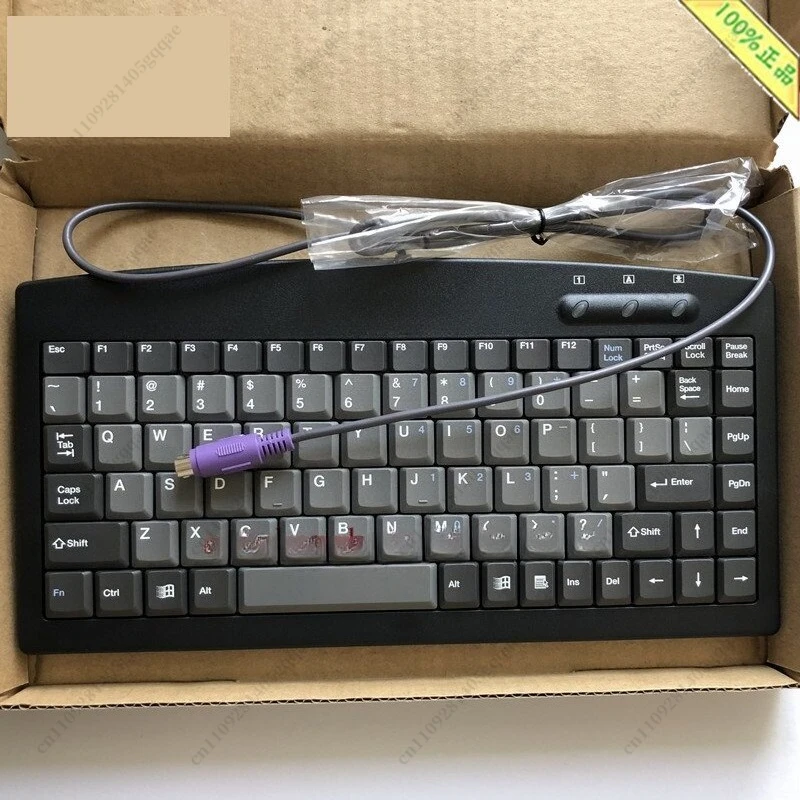 114A Keyboard 88 Key Mini Keyboard PS/2 Industrial Computer Keyboard 96KB-88P2-B-CN1 Round Mouth Mouse