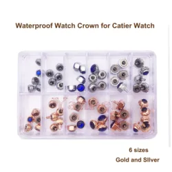 Waterproof Crown Rose Gold and Silver for Catier watch repair parts for watchmaker replacement