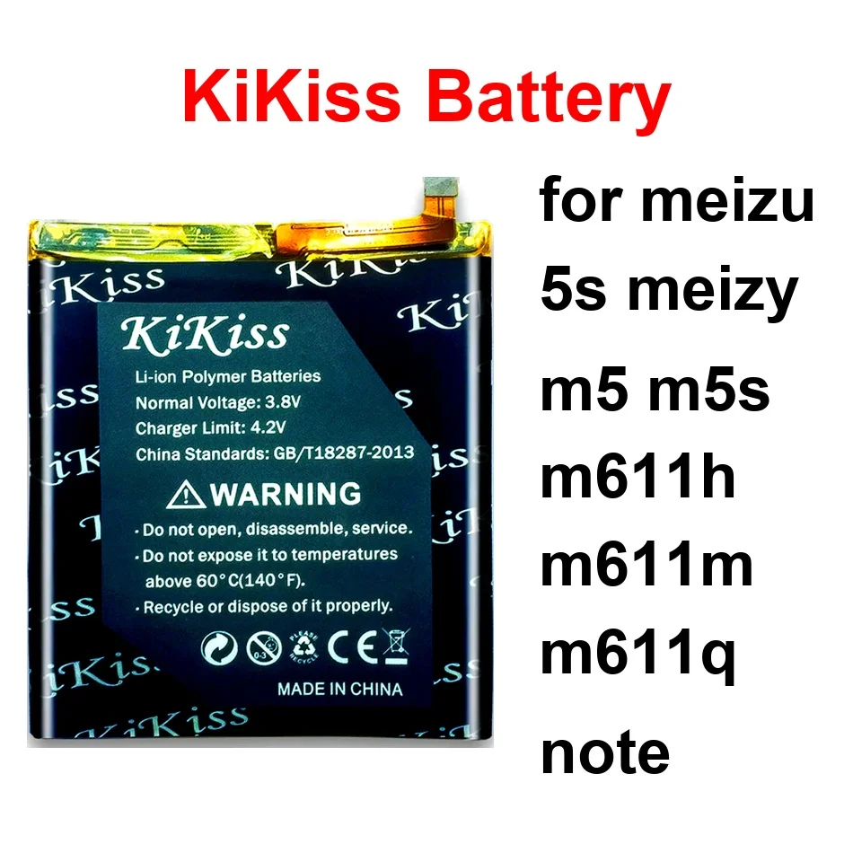 

Mobile Phone Battery High-Capacity BA611 BA612 BA621 3700-4600Mah For Meizu 5S Meizy M5 M5s M611h M611m M611q Note