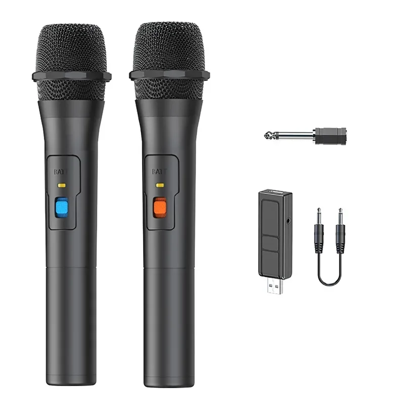 VHF Wireless Handheld Microphone for Recording Speakers Singing Parties Karaoke ABS Paint Universal Wireless Microphone Hot Sale