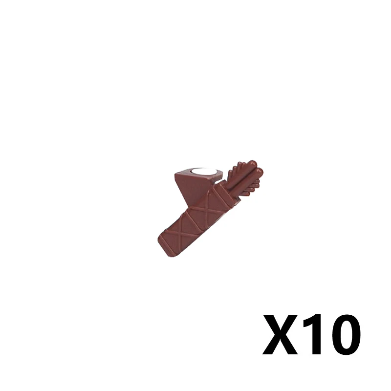 MOC Mittelalterliche Militärwaffen Bausteine Teile Burg Ritter Soldat Schwert Bogen Armbrust Helm Speer Modell Ziegel Junge Spielzeug
