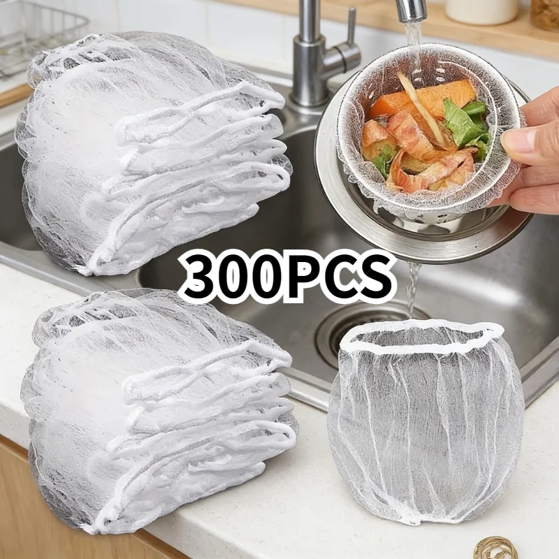 Disposable Sink Filter Screen Kitchen Sewer Drain Anti-blocking Garbage Bag Pool Leak Mesh Bag Mesh Strainer Sink Garbage Net
