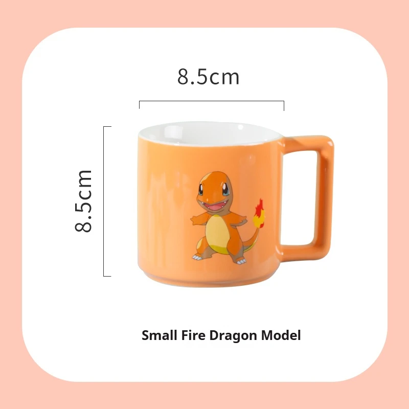 Shunxiang Pokemon Ceramic Cup Coffee Mug Microwave Dishwasher Safe Oven Refrigerator Compatible Cute Cartoon Ceramic Milk Cup
