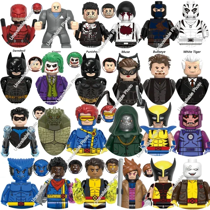 Jouets Hot Toys, personnages de super-héros classiques, briques DIY, modèle Doctor Strange, Joker, Aquaman, mini puzzle, blocs de construction, cadeau