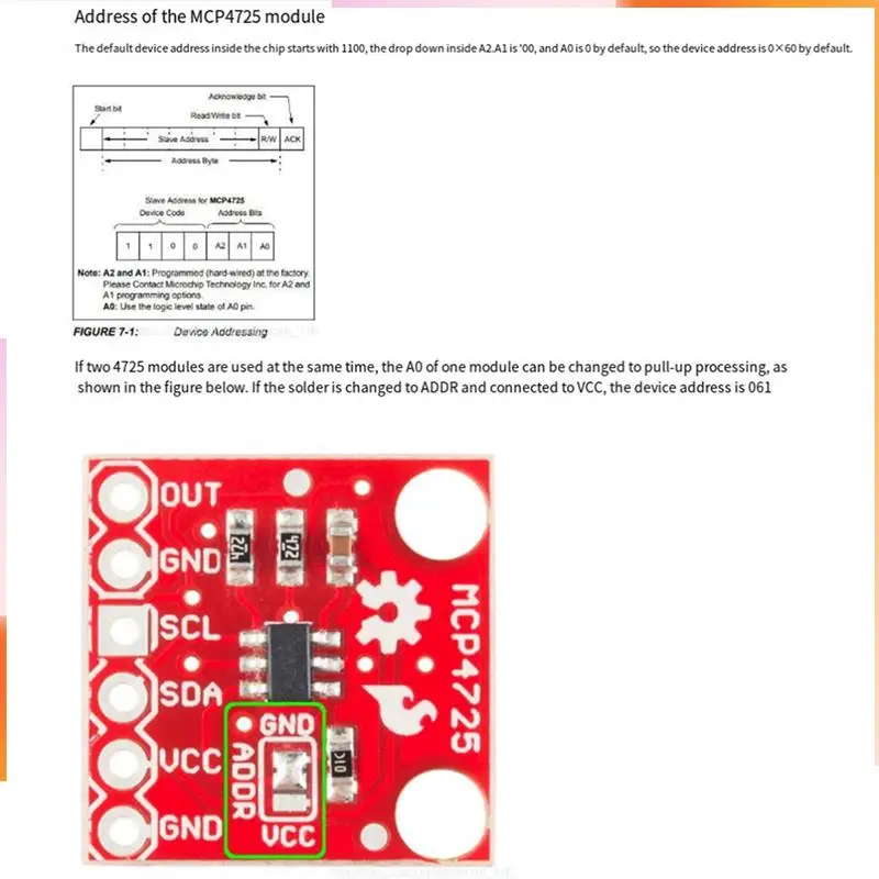 A92Z MCP4725 I2C DAC Digital Converter โมดูลดิจิตอลเป็น Analong EEPROM Development Board สําหรับ Arduino ทนทานใช้งานง่าย
