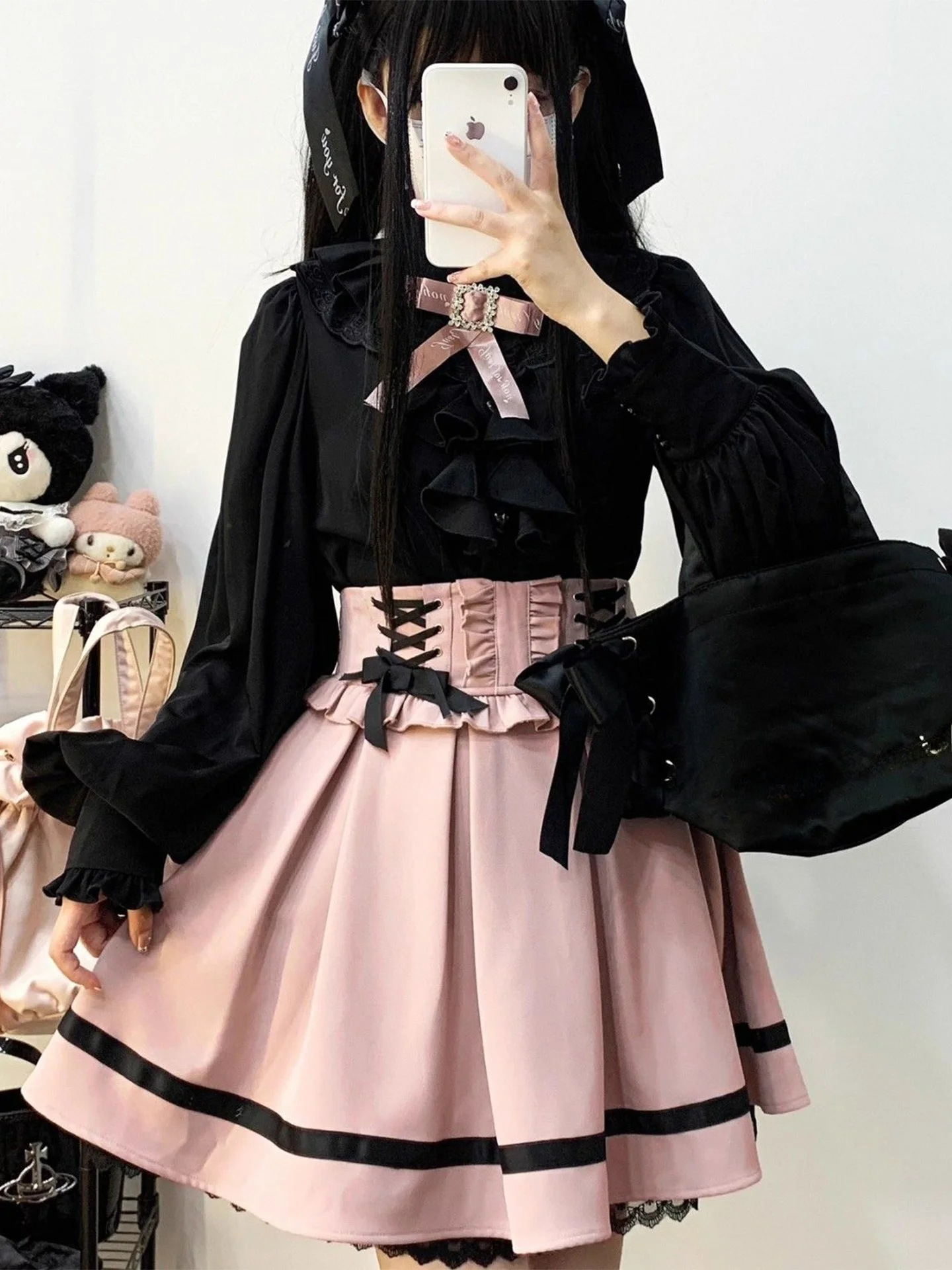 กระโปรงทรงเค้กผ้าลูกไม้สองชั้น สไตล์ Y2K สำหรับผู้หญิง ฤดูร้อน ดีไซน์ผูกโบว์หวานๆ เท่ๆ